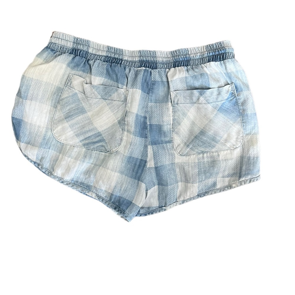 Bella Dahl Draw String Check Shorts - Sz M - image 3